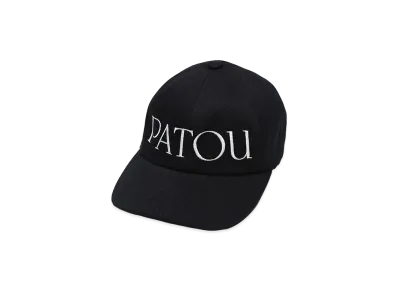 PATOU Women's Logo Embroidery Cotton Baseball Cap "Black"