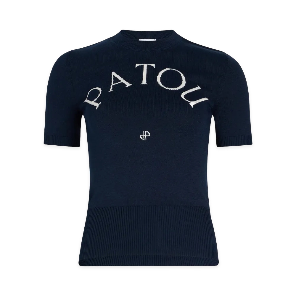 PATOU T-Shirt "Navy Blue/Black"
