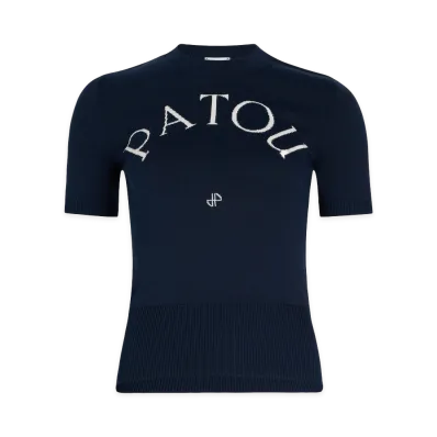 PATOU T-Shirt "Navy Blue/Black"