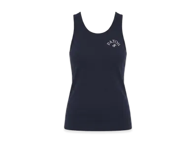 PATOU Women's Logo Embroidery Tank Top "Deepseablue"