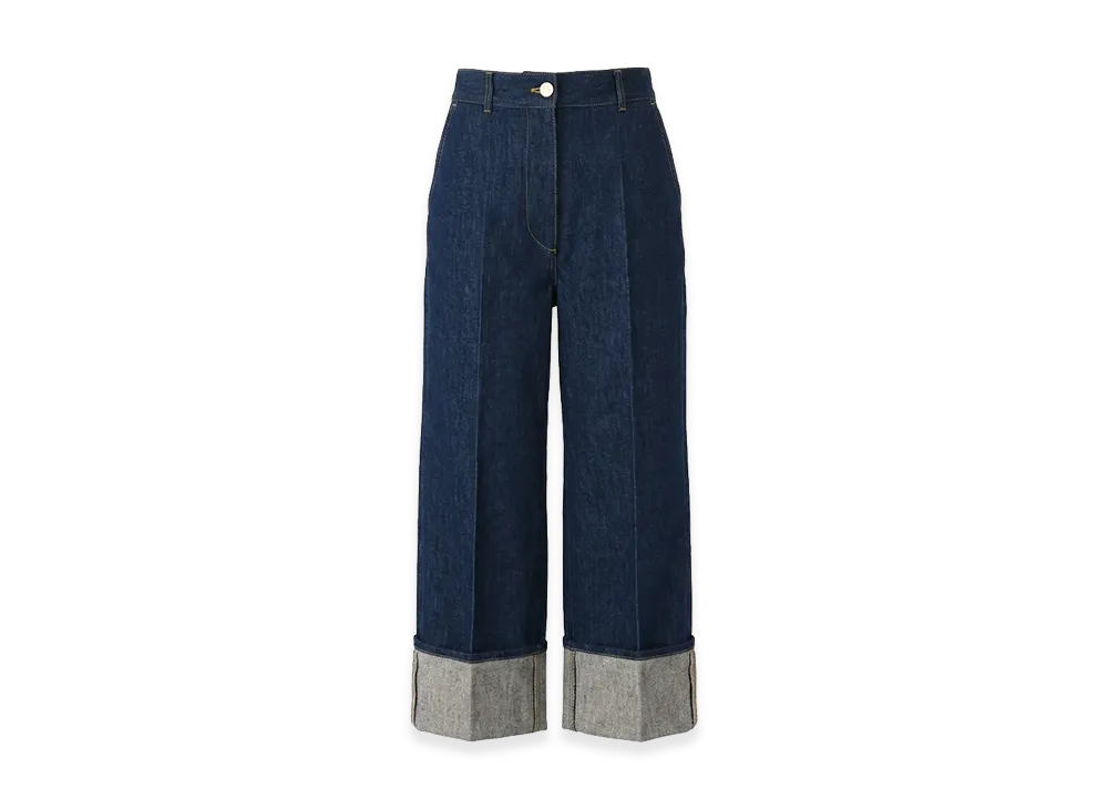 PATOU Women's Iconic Denim Pants "Rodeoblue"