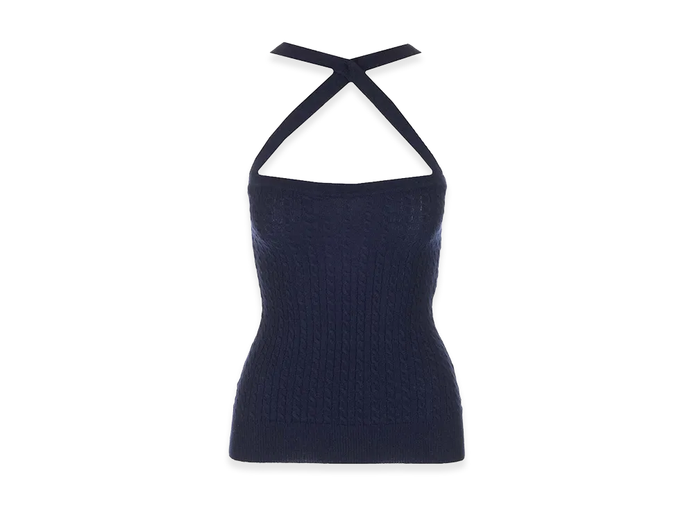 PATOU Women's Wool Top "Blue"