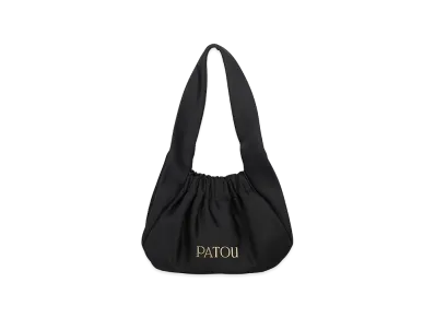 PATOU Women's Satin Le Biscuit Handbag "Black"