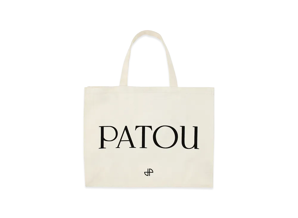 PATOU Women's Organic Cotton Bag with Logo "White"