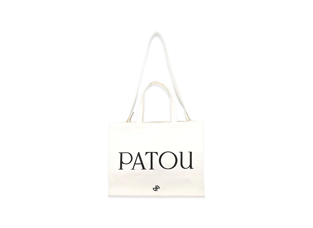 PATOU Women's Cotton Tote Bag "White"