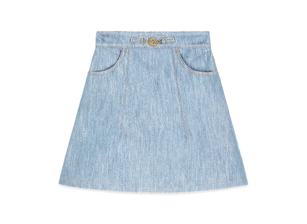 PATOU Women's Skirts "Light Blue"