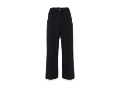 PATOU Women's Wool Blend Pant "Navy Blue"