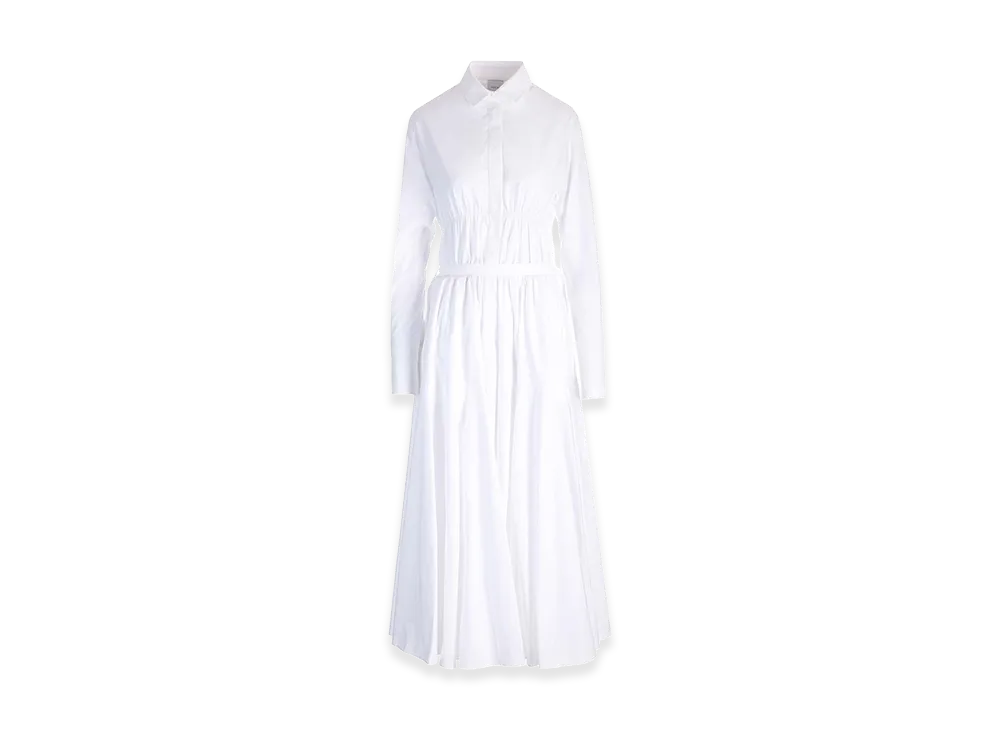 PATOU Women's Cotton Midi Shirt Dress "White"