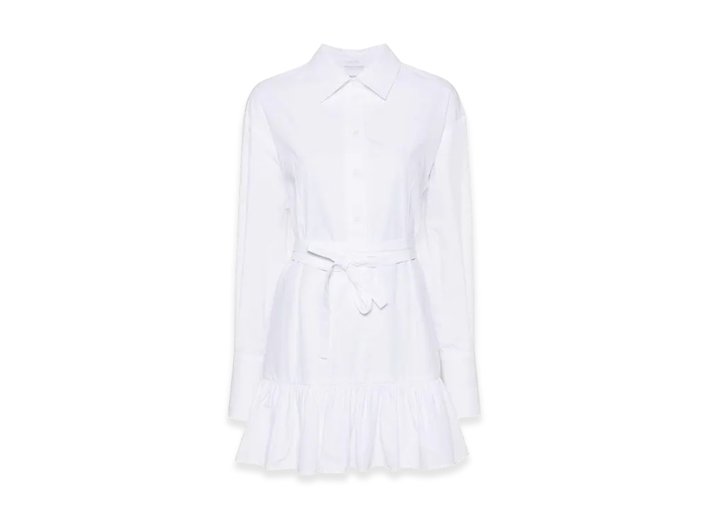 PATOU Women's Poplin Mini Dress "White"