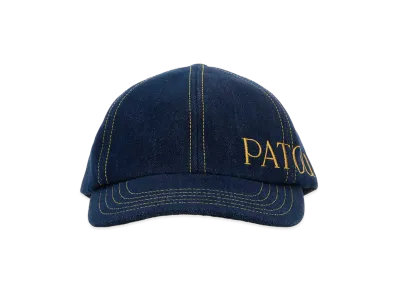 PATOU Women's Denim Baseball Cap "Blue"