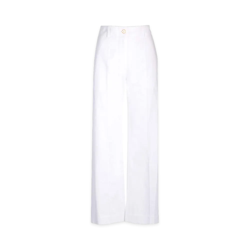 PATOU Iconic Gabardine Trousers "White"