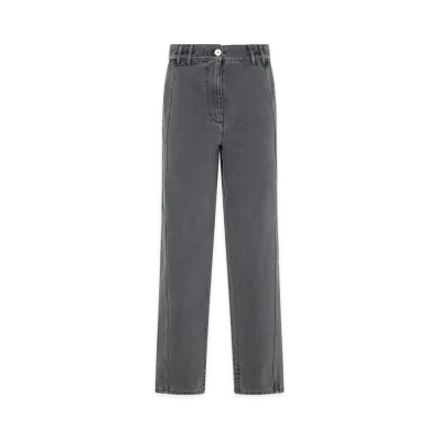 PATOU Anthracite Cargo Cotton Trousers "Anthracite"