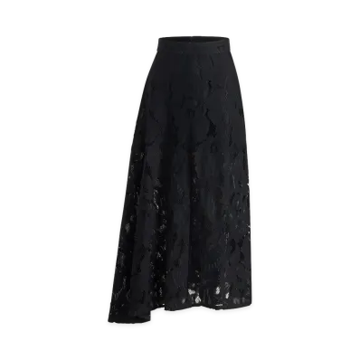 PATOU Lace Midi Skirt "Black"