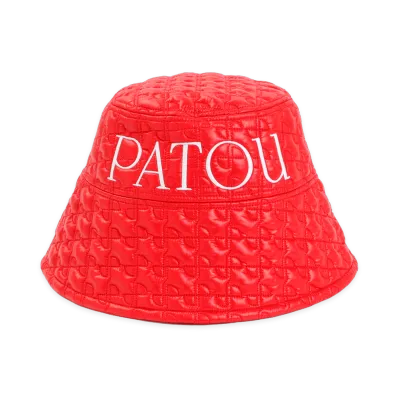 PATOU Ski Slope Bucket Hat "Red Ski Slope"