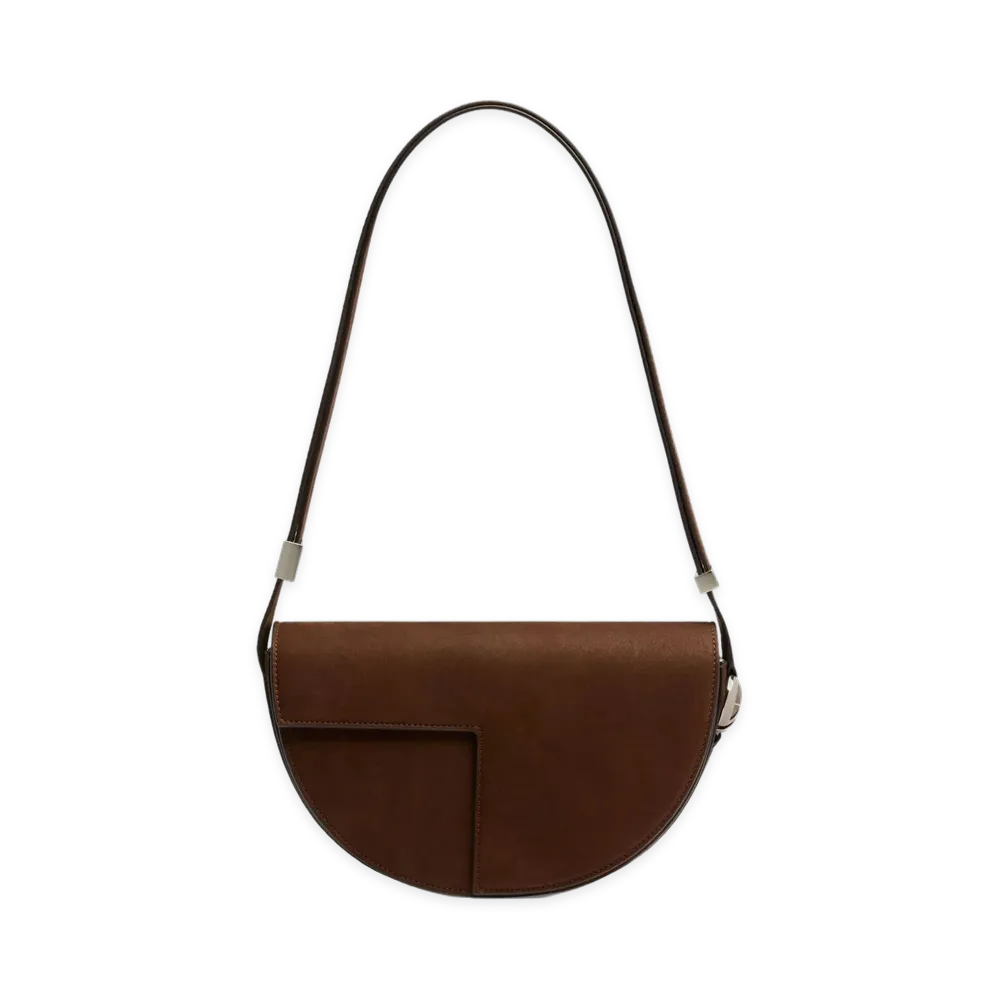 PATOU Le Bag In Nubuck "Smoked Ebony"