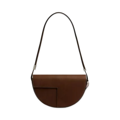 PATOU Le Bag In Nubuck "Smoked Ebony"