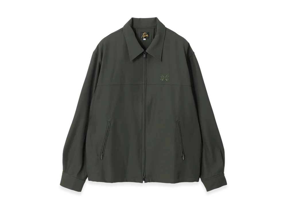 NEEDLES Work Jacket - Pe/R/Pu Cavalry Twill "Green"