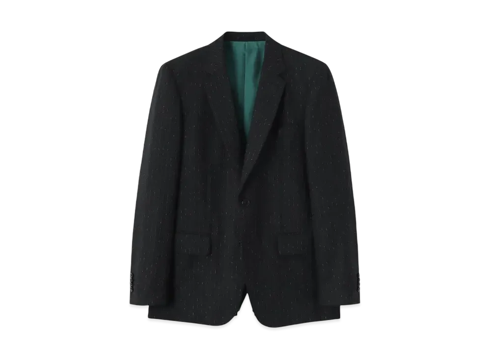 Paul Smith Slab Stripe Single 2B Suit "Black"
