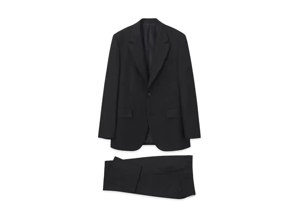 Paul Smith Stitch Detail Single 2B Suit "Black"