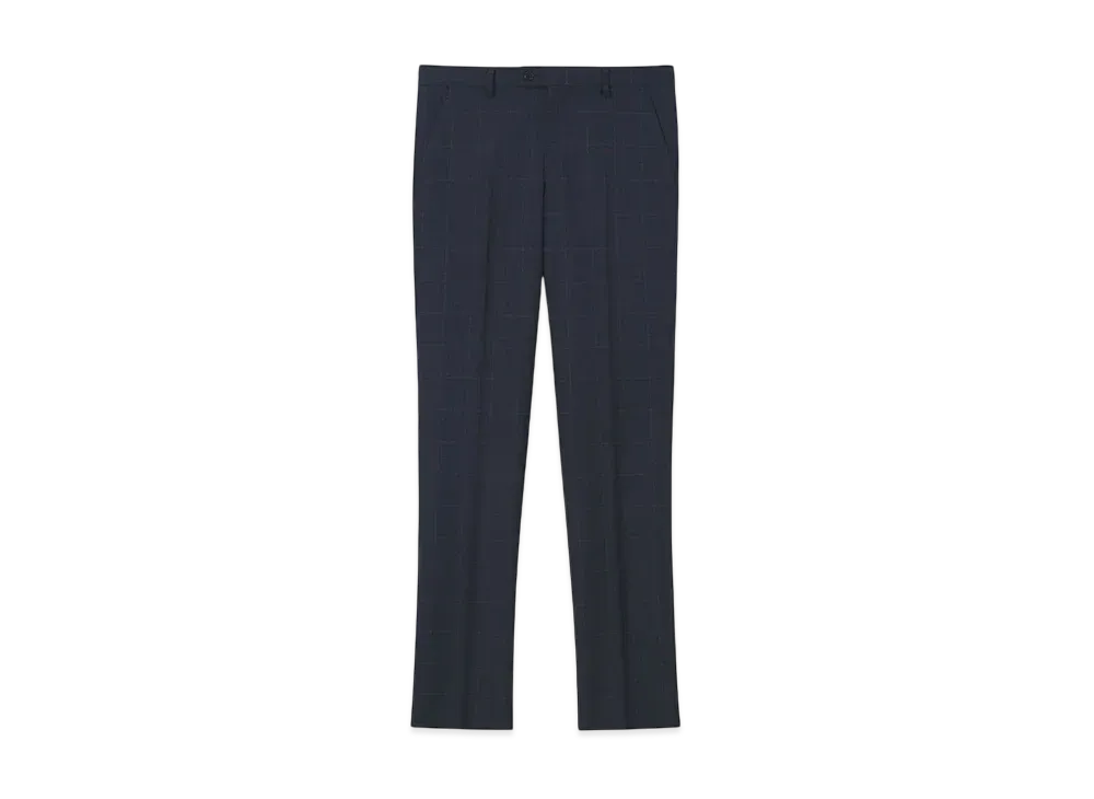 Paul Smith Window Pane Single 2B Suit "Navy"