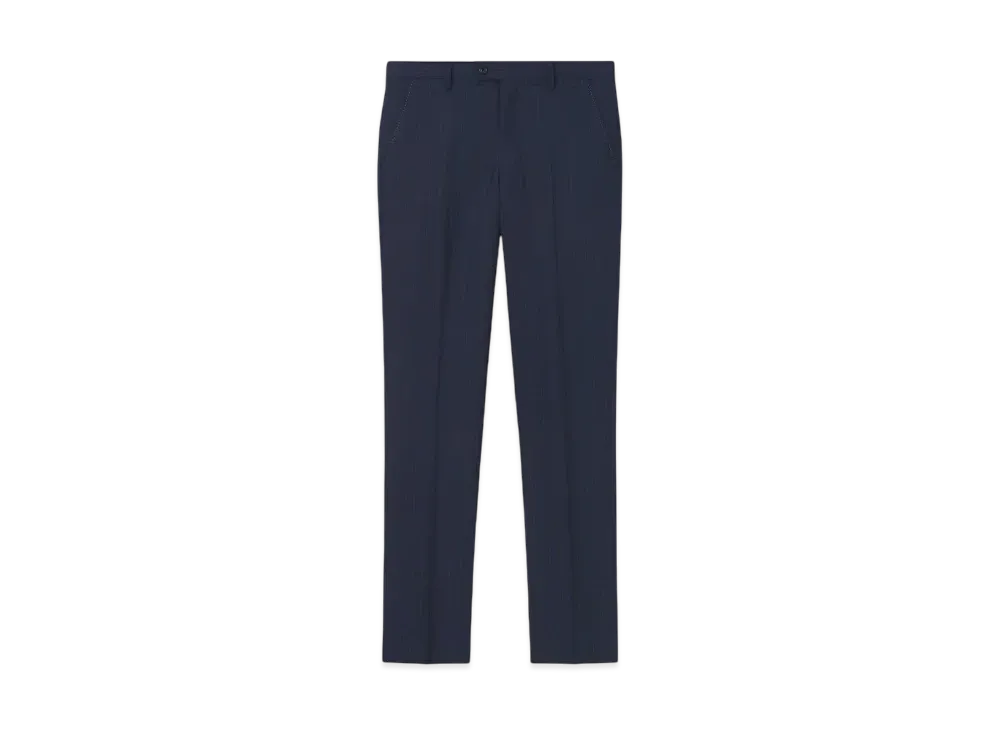 Paul Smith Sharkskin Herringbone Single 2B Suit "DarkBlue"