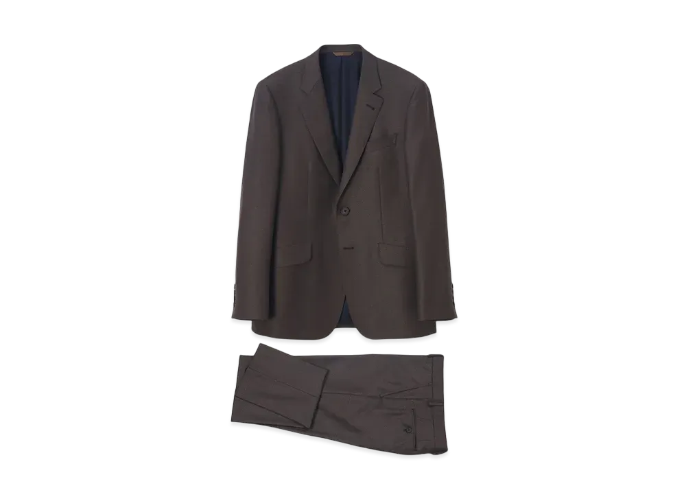 Paul Smith Traveler Wool 2B Suit "Brown"