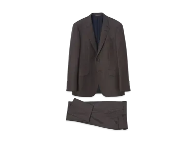 Paul Smith Traveler Wool 2B Suit "Brown"