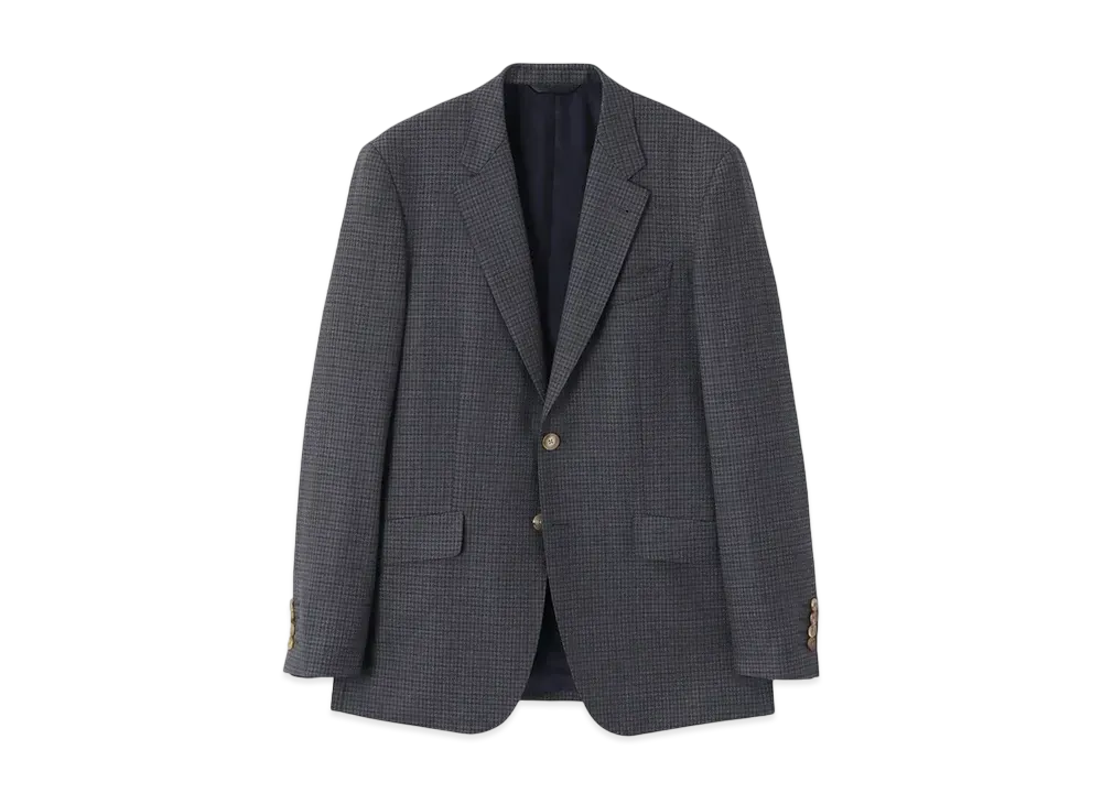 Paul Smith Checked Wool 2B Suit "Gray"