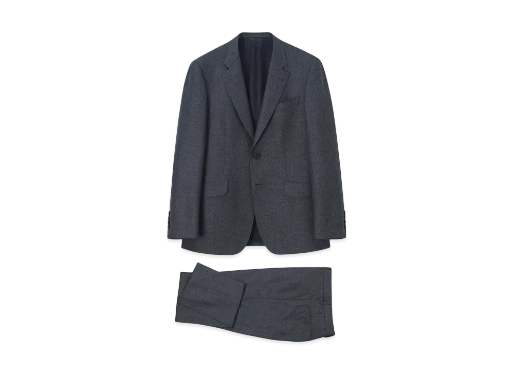 Paul Smith Semi-Plain Wool 2B Suit "Gray"