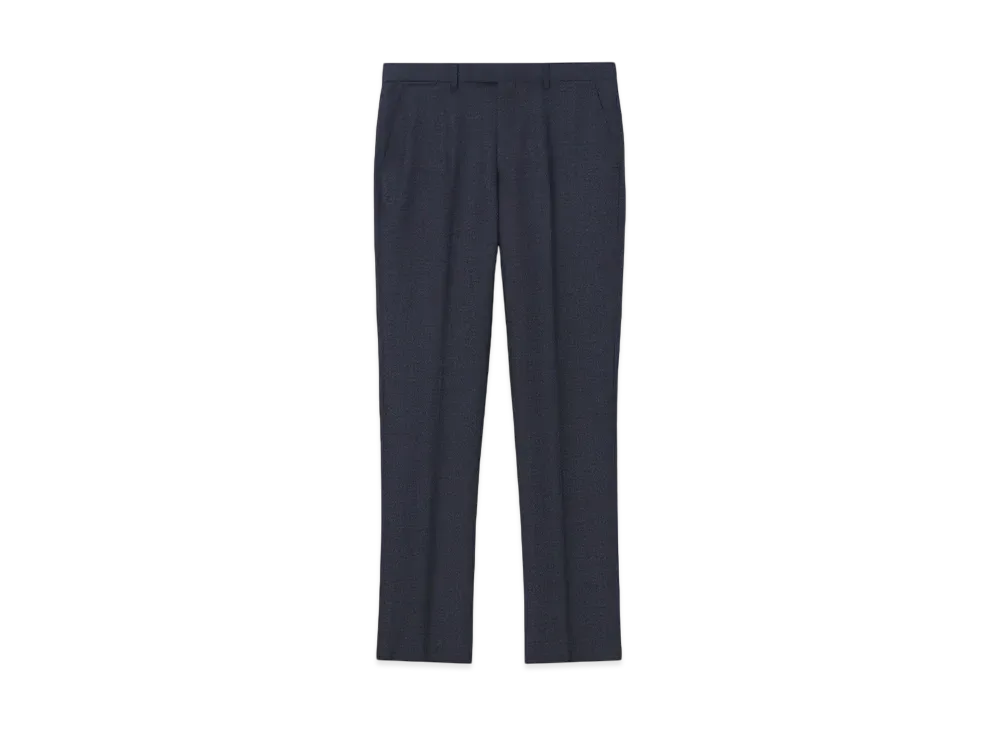 Paul Smith Semi-Plain Wool 2B Suit "Navy"
