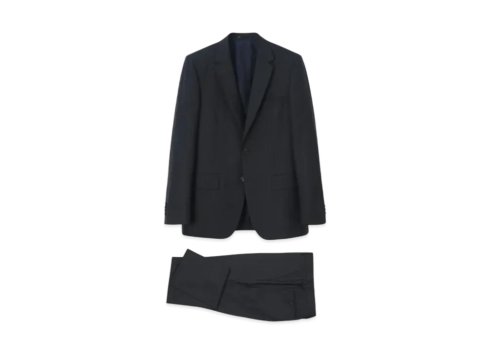 Paul Smith Shadow Stripe Single 2B Suit "DarkBrown"