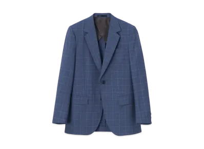 Paul Smith Traditional Check Single 2B Suit "Blue"