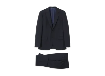 Paul Smith Dobby Pattern Single 2B Suit "Navy"