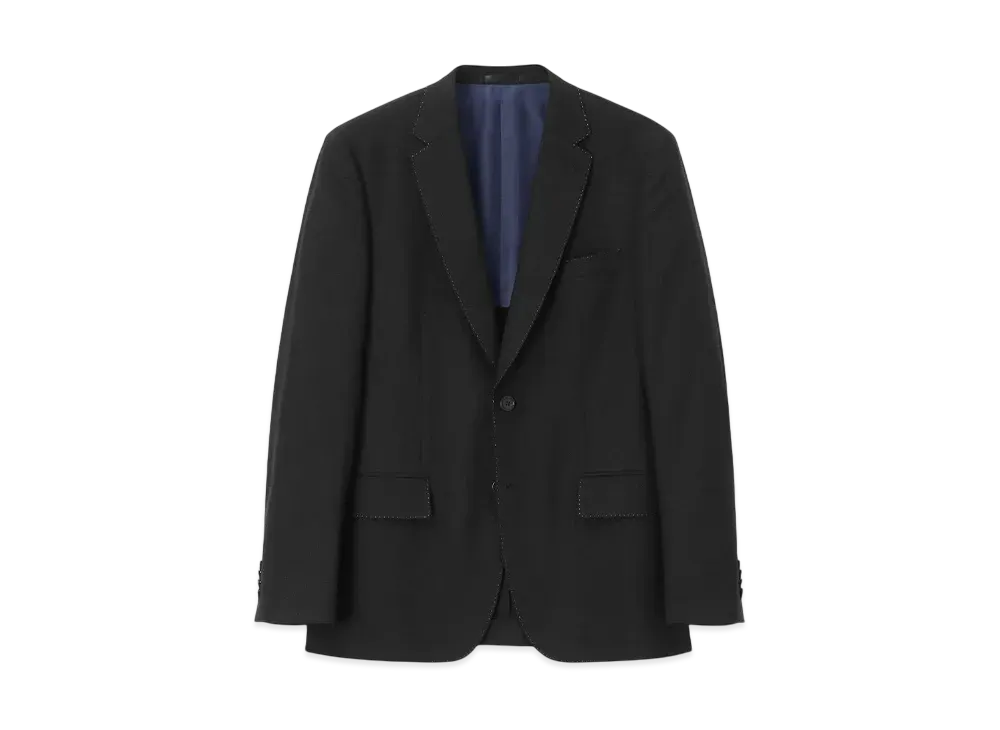 Paul Smith Dobby Pattern Single 2B Suit "Black"
