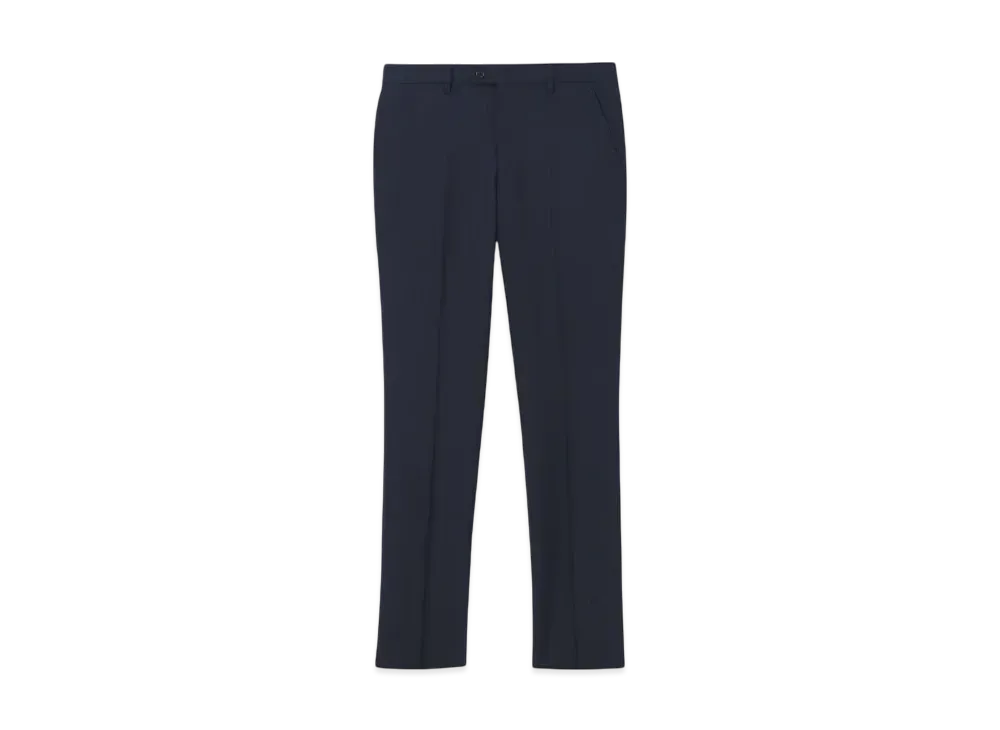 Paul Smith Herringbone Shadow Stripe Single 2B Suit "Navy"