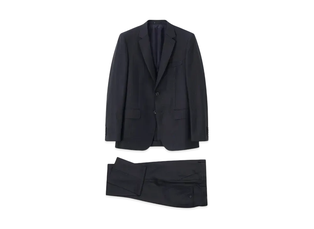Paul Smith Window Pane Single 2B Suit "Navy"