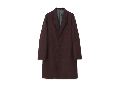 Paul Smith Classic Check Padded Chester Coat "Red"