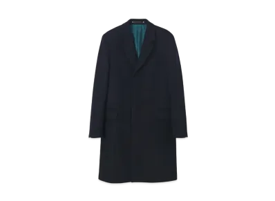Paul Smith Wool Cashmere Chester Coat "Navy"
