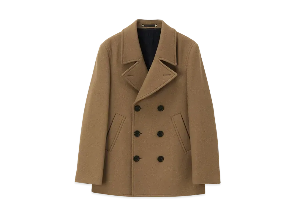 Paul Smith Wool Melton Pea Coat "Camel"