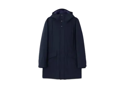 Paul Smith Signature Ribbed Down Coat "Navy"