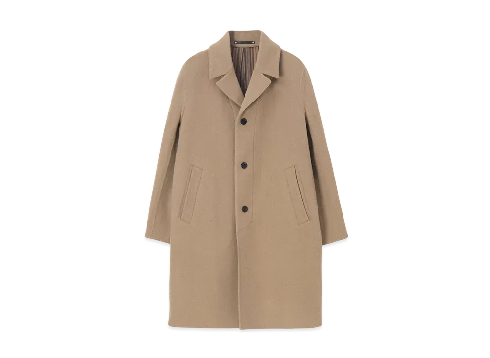 Paul Smith Signature Double Face Coat With Stainless Steel Collar "Camel"