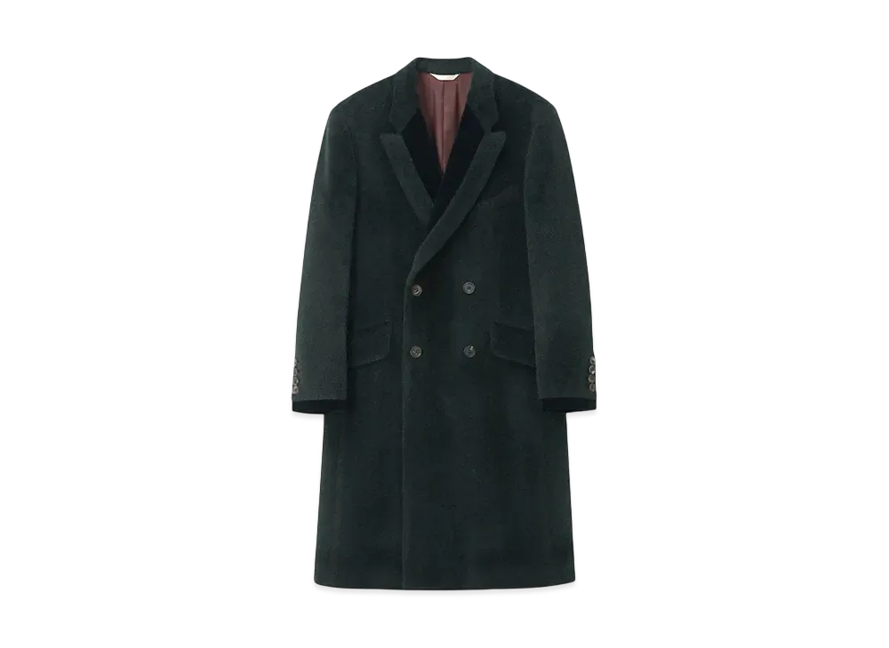 Paul Smith Alpaca Wool Chester Coat "DarkGreen"