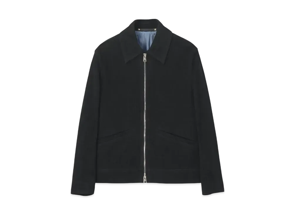 Paul Smith Goat Suede Double Zip Blouson "Black"