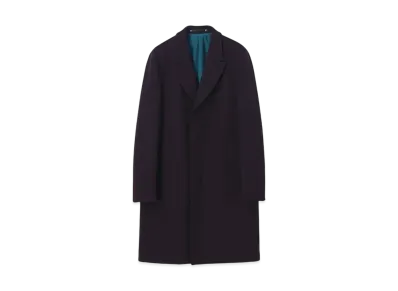 Paul Smith Wool Calze Chester Coat "DarkPurple"