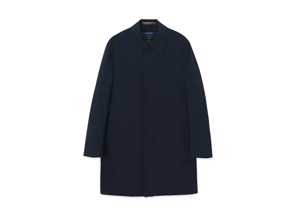 Paul Smith Performance Stretch Stainless Steel Coat "GrayishBeige"