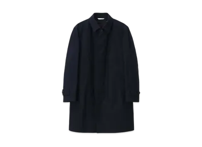 Paul Smith Cotton Polyester Stainless Steel Coat "Navy"
