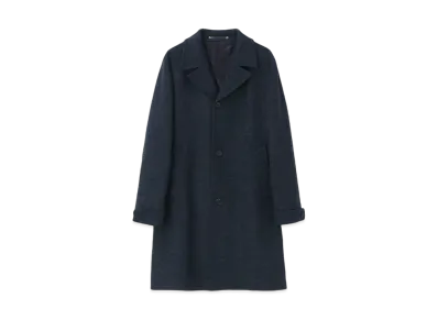 Paul Smith Compression Wool Balcollar Coat "Navy"