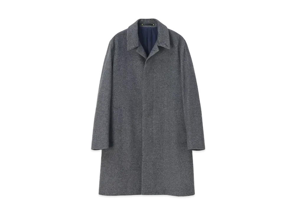 Paul Smith Twill Beaver Stainless Steel Coat "Gray"