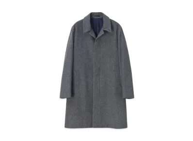 Paul Smith Twill Beaver Stainless Steel Coat "Gray"