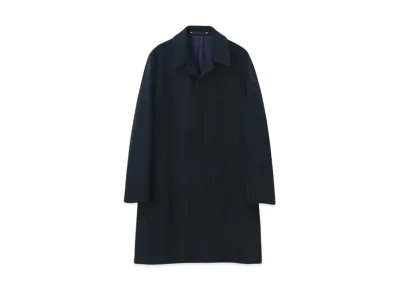 Paul Smith Twill Beaver Stainless Steel Coat "Navy"